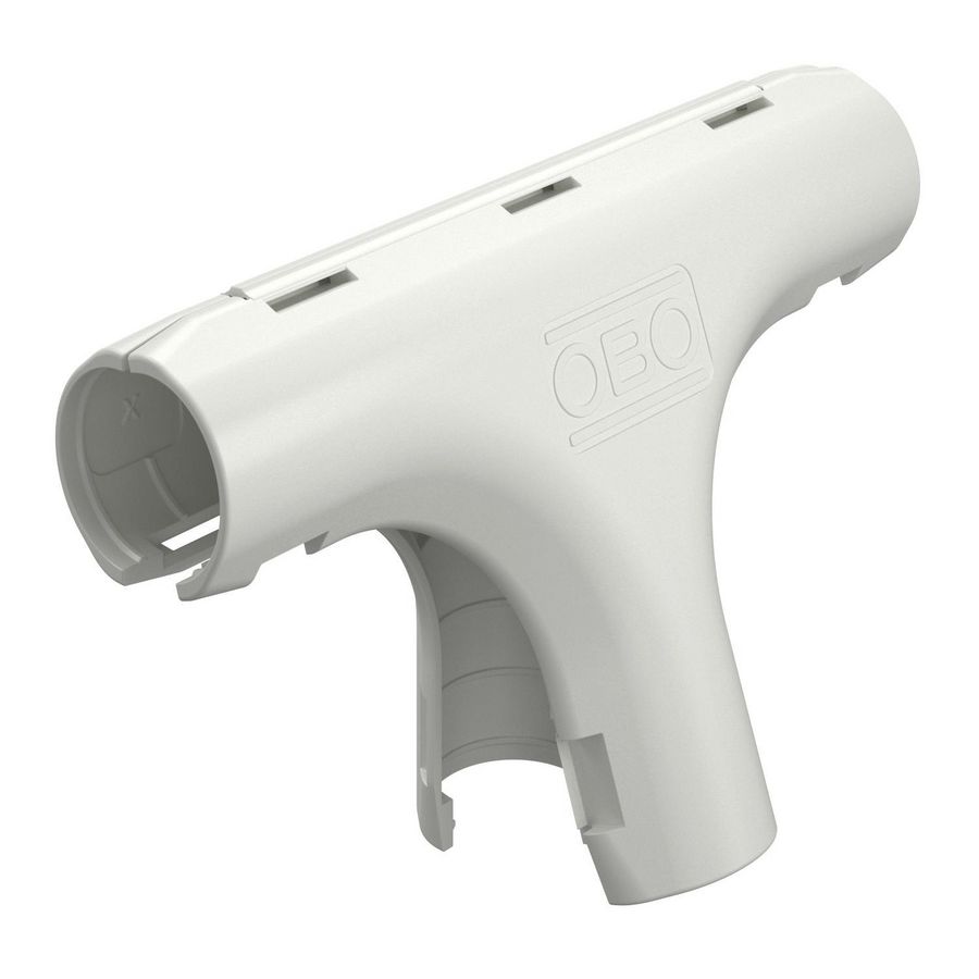 Quick-Pipe T-stuk M16 puur wit RAL9010 VVE=10