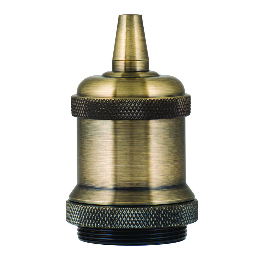 Lamphouder Retro Alu E27 antiek brons