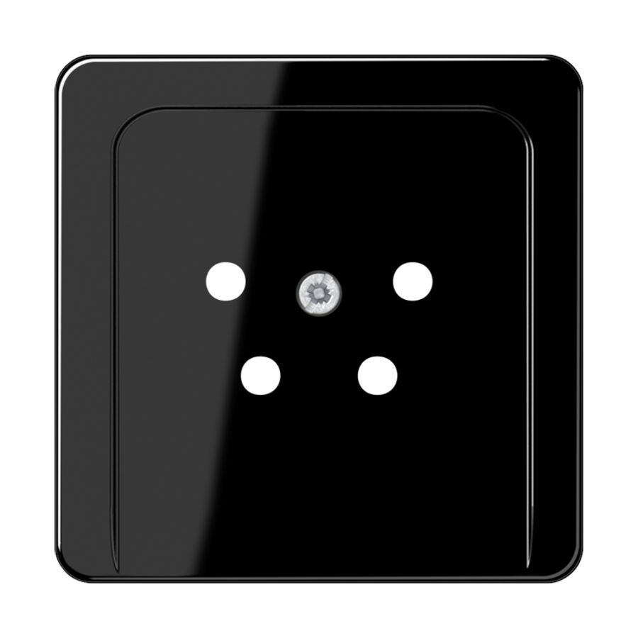 Afdekking zwart telefoon 4-polig CD500