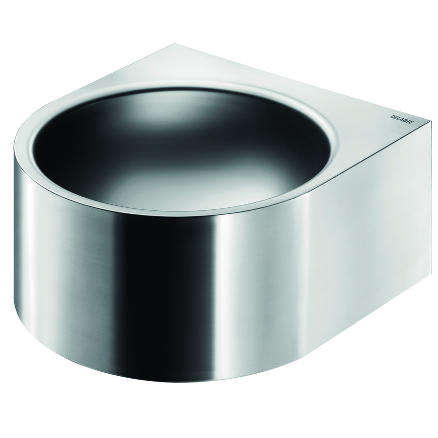 Wastafel zonder kraangat overloop RVS 304 mat 120800