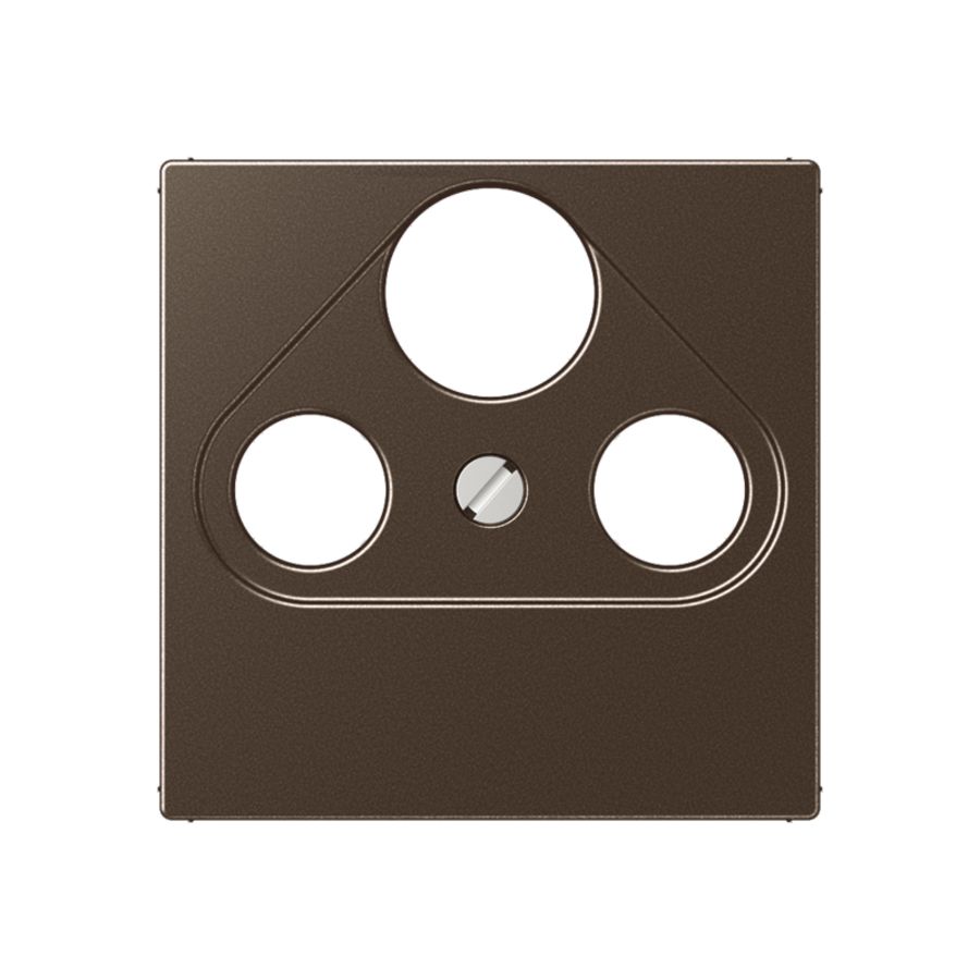 Afdekking SAT-TV 3-gats A500 mokka