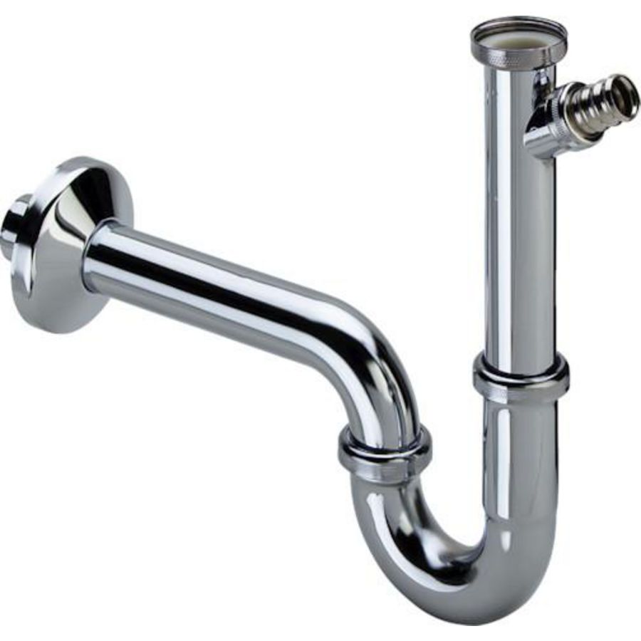 Plus Sifon 1 1/4x1 1/4 messing/verchroomd