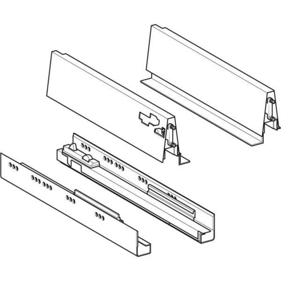 uittrekrails voor wastafelonderkast