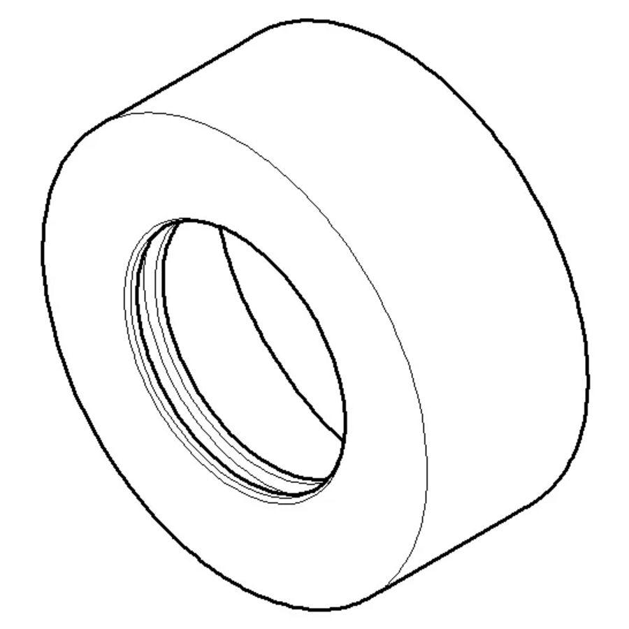 Rozet 60x25mm Dark Platinum gebors.