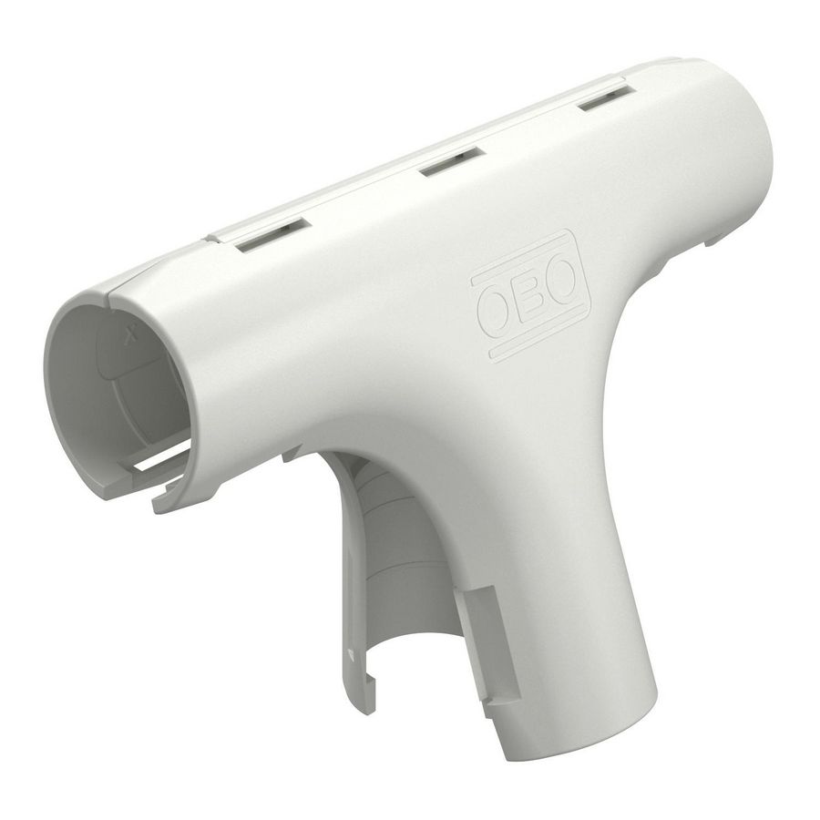 Quick-Pipe T-stuk M20 puur wit RAL9010 VVE=5
