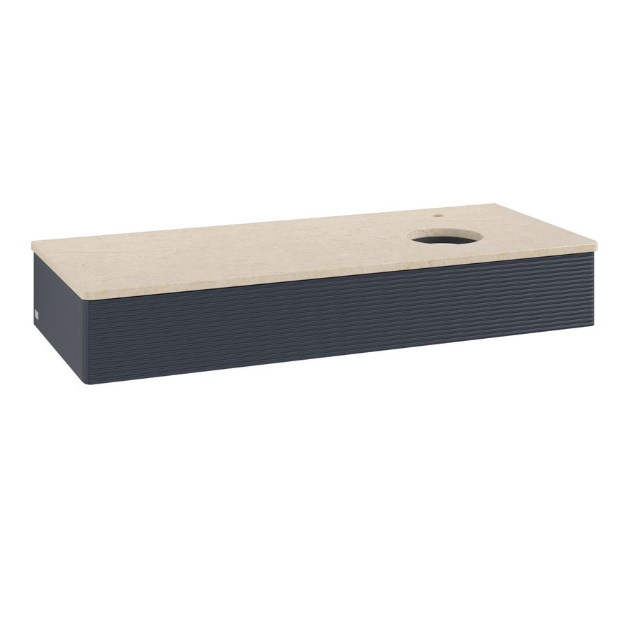 Wastafelonderkast Antao 1200x190x500mm Mid.Blue Matt Lacquer L12153HG