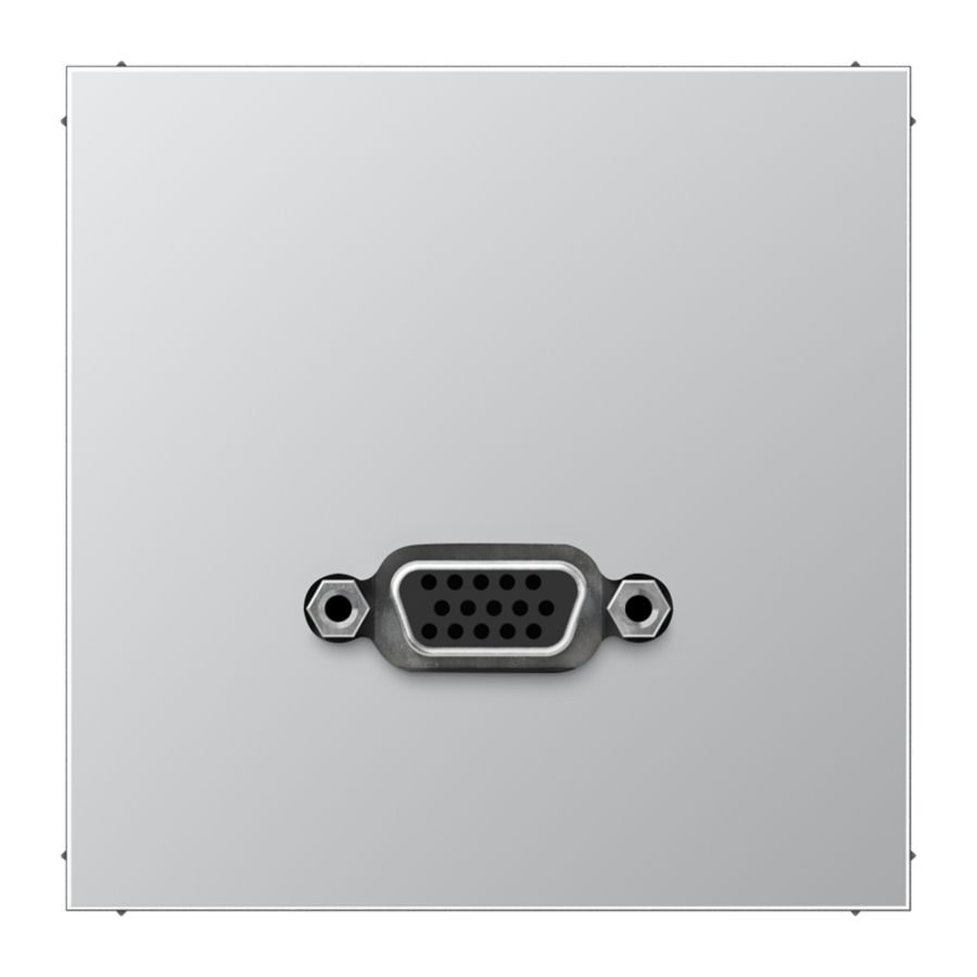 Afdekking aluminium voor 1xVGA LS
