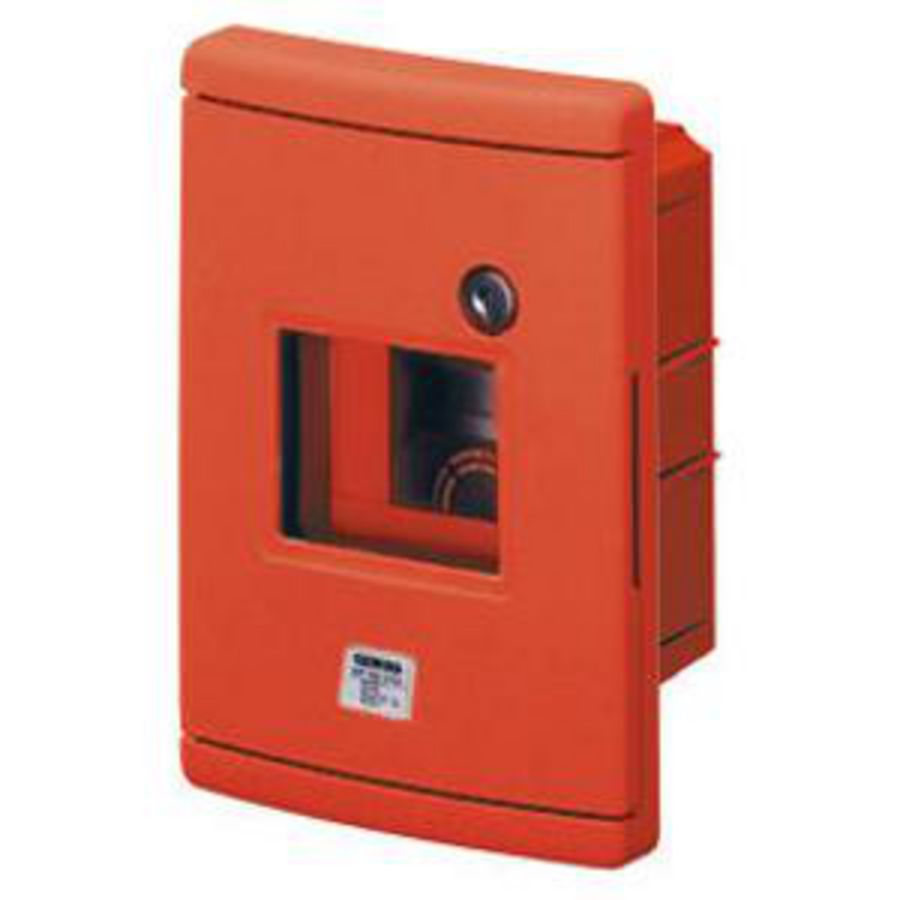 WATERDICHTE INBOUWKAST NOODGEVALLEN 4 MODULE DINRAIL EN50022