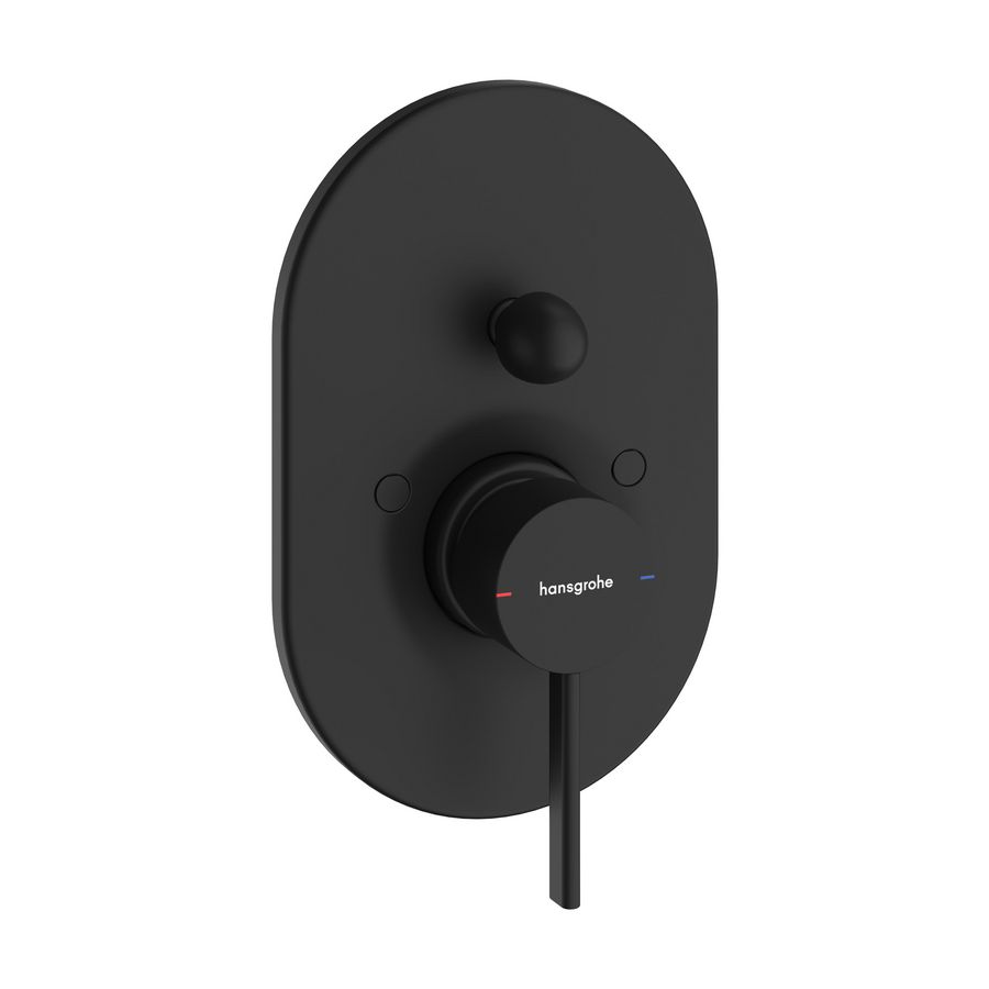 Inbouw badmengkraan Zesis S 1-hendel mat zwart