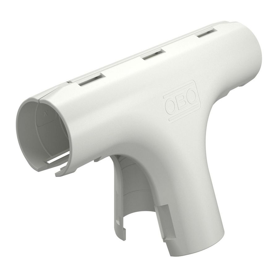 Quick-Pipe T-stuk M25 puur wit RAL9010 VVE=5