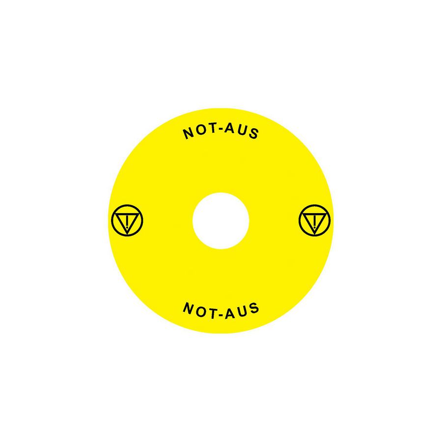 Noodstopssticker opening Ex9P1 H cirkel 90mm Ex9P1 H S9DE