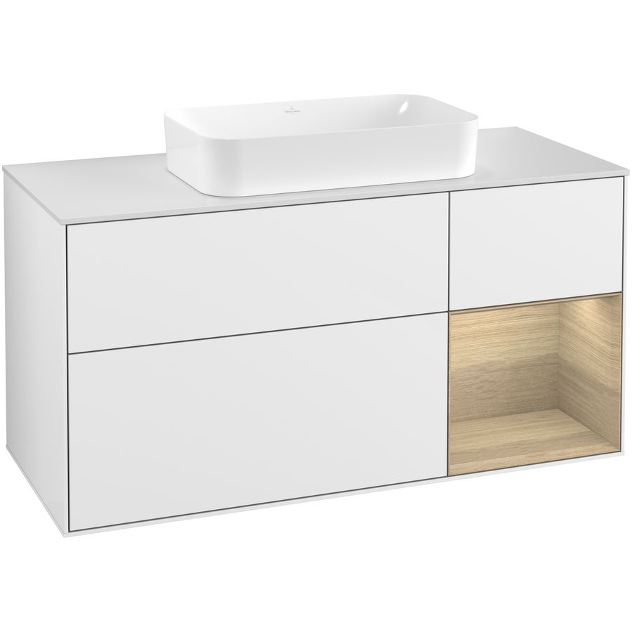 Wastafelonderkast Finion 1200x603x501mm G.White.L G301PCGF