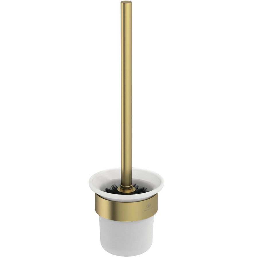 conca closetborstelgarnituur rond wandmontage brushed gold (mat goudkleurig) T