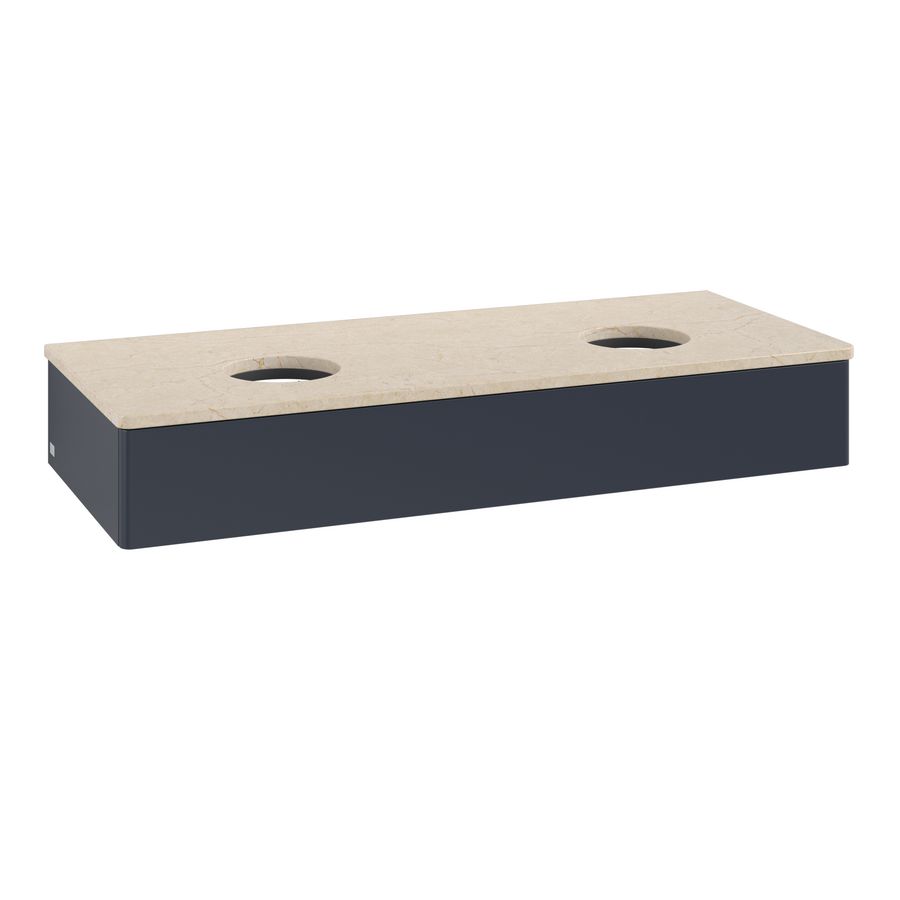 Wastafelonderkast Antao 1200x190x500mm Mid.Blue Matt Lacquer L13013HG