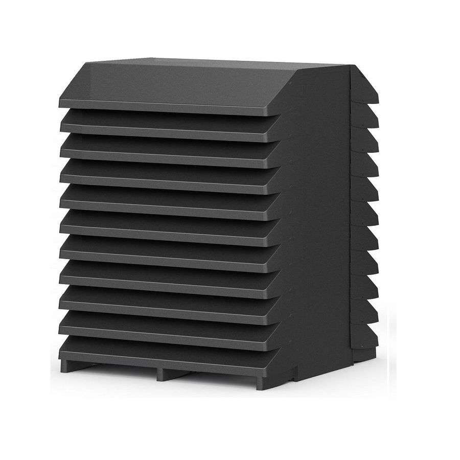 Omkasting / unitcover geluidsdempend  CLIMELEON WAVE-11 zwart H1489xB1165xD1200mm