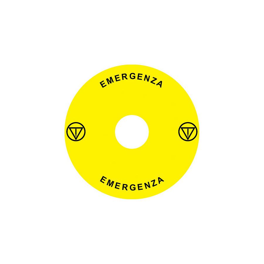 Noodstopssticker opening Ex9P1 H cirkel 90mm Ex9P1 H S9IT