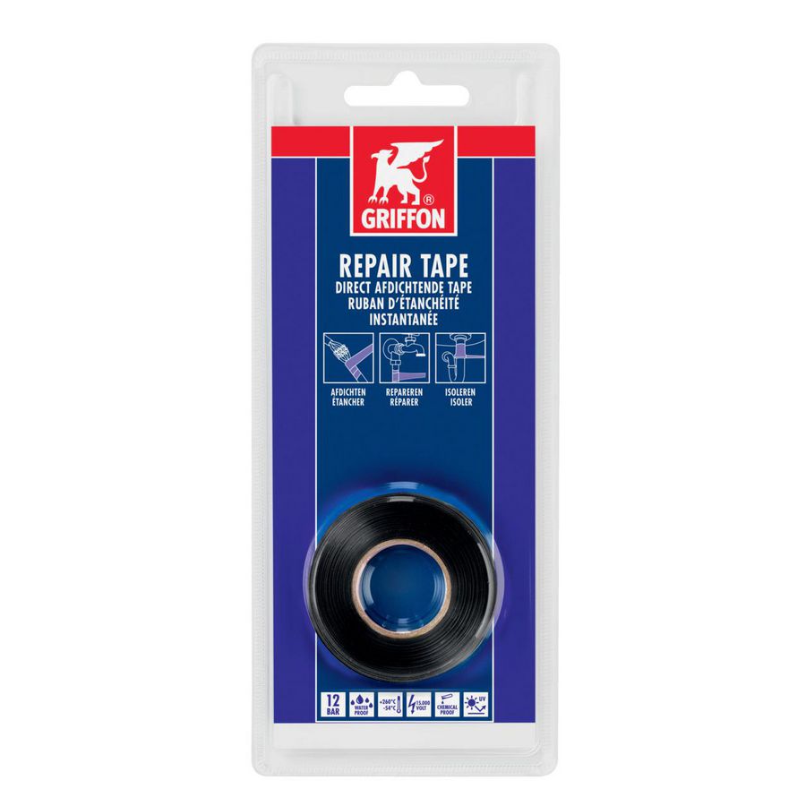 Repair Tape 25mm rol 3m zwart 6314928 VVE=6