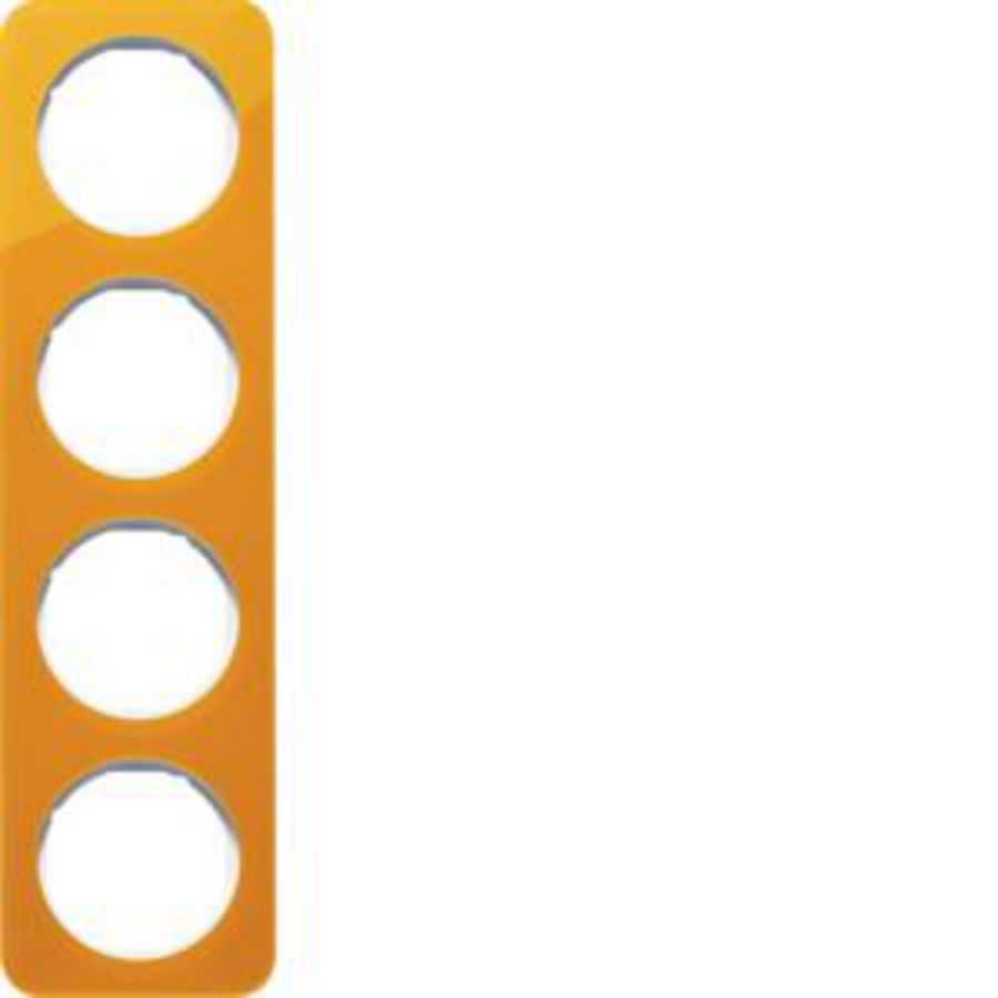 Afdekraam 4-v berker R.1 oranje acryl/polarwit