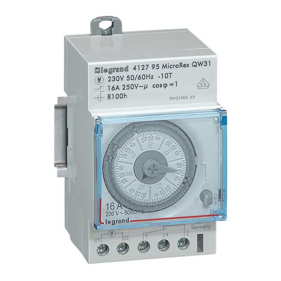 Weekklok QW31 analoog 230V MicroRex