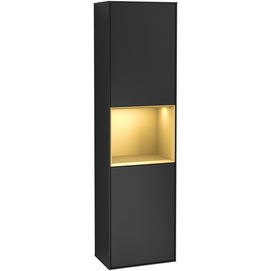 Hoge kast Finion 418x1516x270mm Black Matt Lacquer F460HFPD