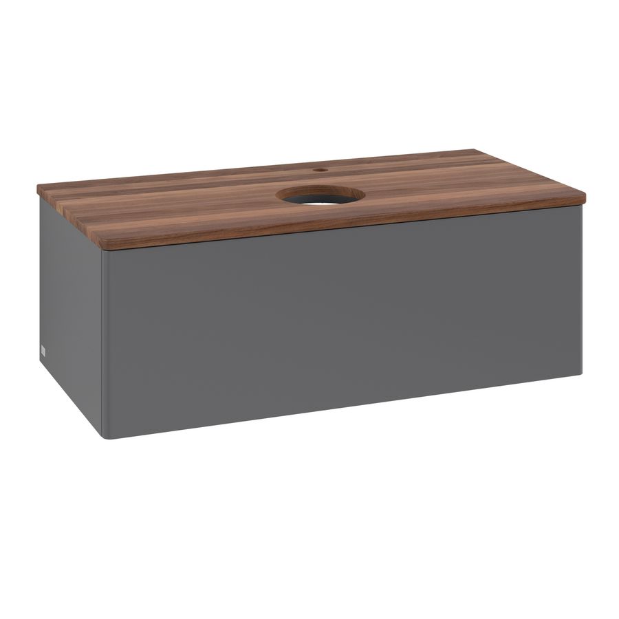 Wastafelonderkast Antao 1000x360x500mm Antr. Matt Lacquer K31052GK