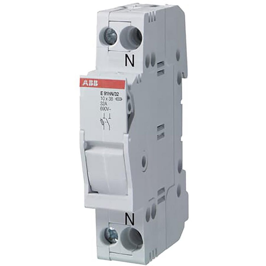 Zekeringhouder voor 22 x 58mm zekeringen 3p+N max 100A+indic
