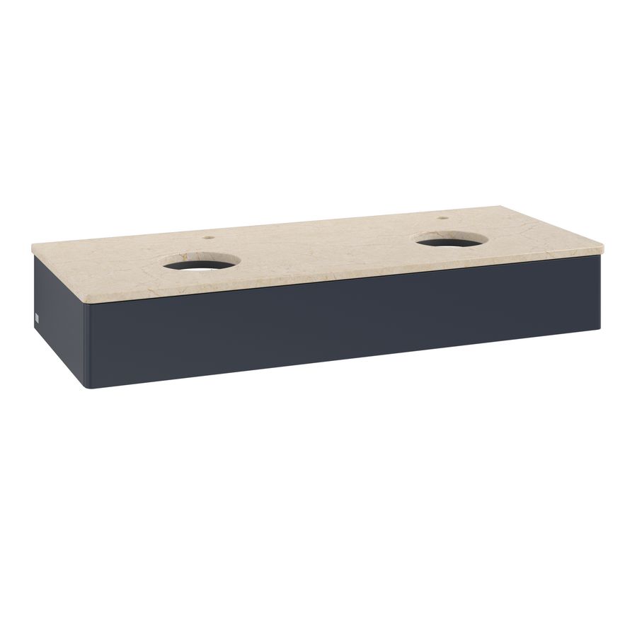 Wastafelonderkast Antao 1200x190x500mm Mid.Blue Matt Lacquer L13053HG