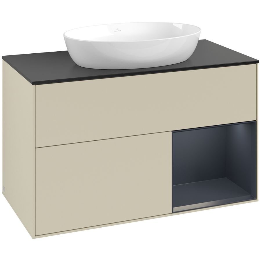 Wastafelonderkast Finion 1000x603x501mm S.Grey Matt Lacquer GA22HGHJ