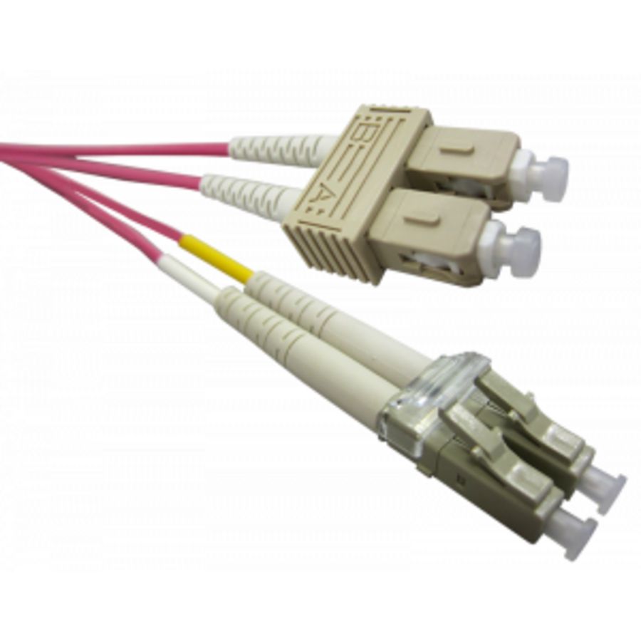 SC LC duplex OM4 50/125 LSOH 2.8mm RAL4003 20mtr.