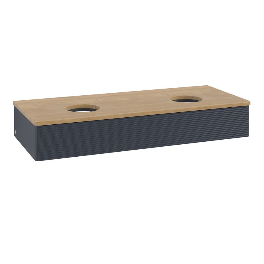 Wastafelonderkast Antao 1200x190x500mm Mid.Blue Matt Lacquer L13111HG