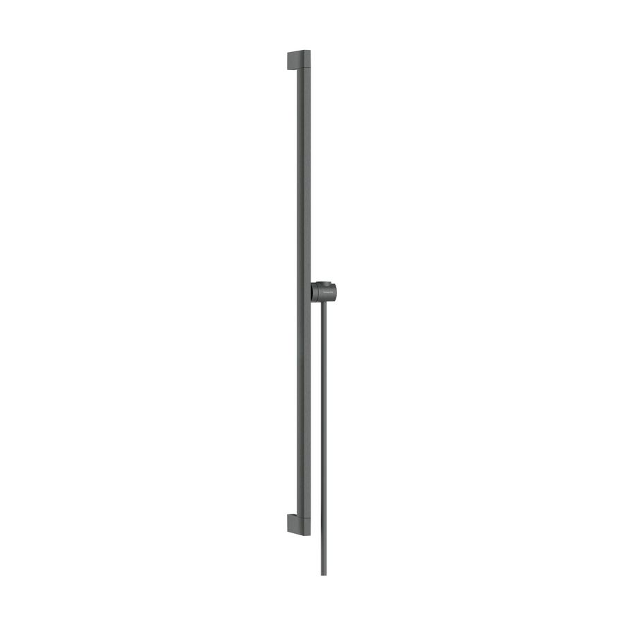 Unica Glijstang E Puro 90cm met makkelijke schuifstuk en Isiflex doucheslang 160cm Brushed Black Chrome