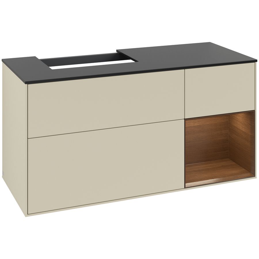 Wastafelonderkast Finion 1200x603x501mm S.Grey Matt Lacquer F152GNHJ
