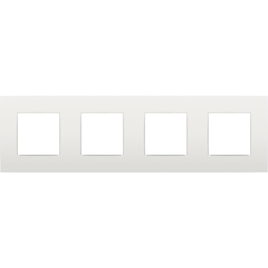 4-voudig afdekplaat hoh 71mm Intense white