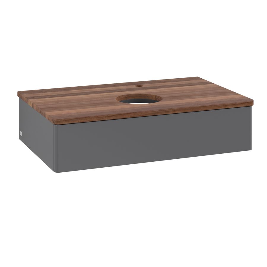 Wastafelonderkast Antao 800x190x500mm Antr. Matt Lacquer L08052GK