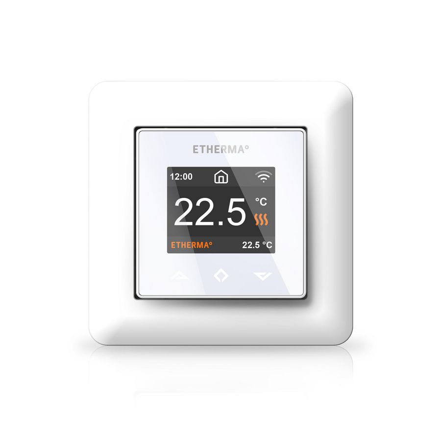 Wifi Thermostaat, app-bediening 5-40gr.C 16A Wit RAL9003