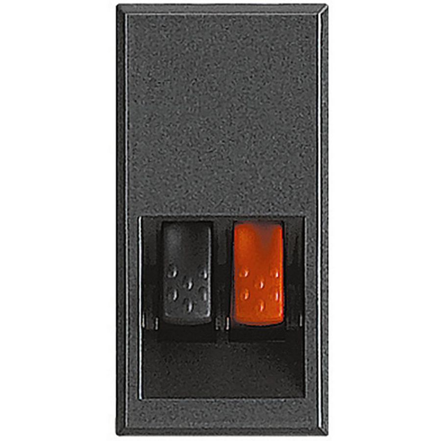 Luidsprekeraansluiting 1 module 1 antraciet Axolute