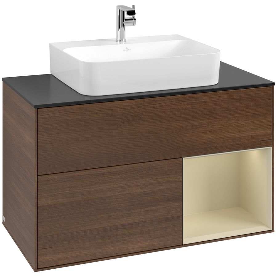 Wastafelonderkast Finion 1000x603x501mm W.Veneer F122HJGN