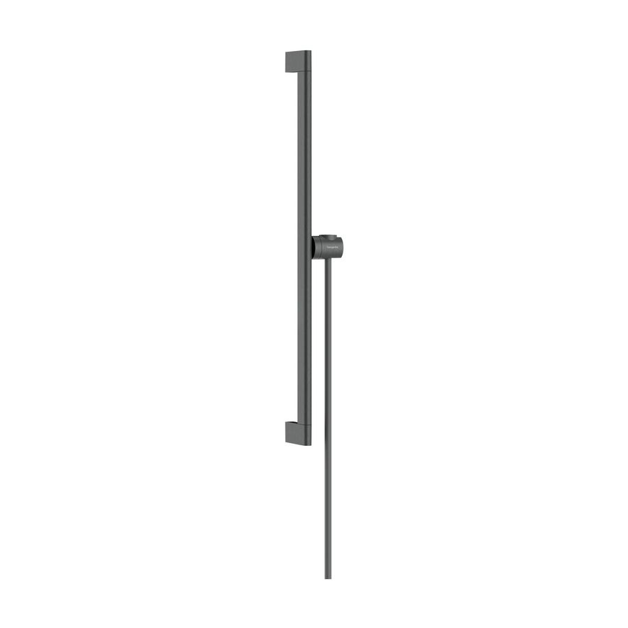 Unica Glijstang S Puro 65cm met makkelijke schuifstuk en Isiflex doucheslang 160cm Brushed Black Chrome