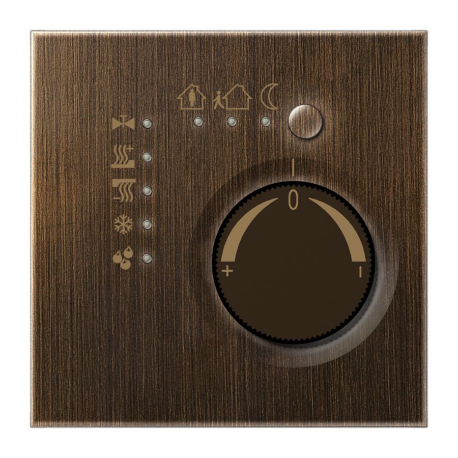 Ruimtethermostaat + 4 bin LS mes. ant. KNX