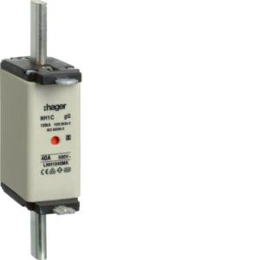 Mespatroon NH1C 40A 500V gG combimelder geis. Opgestelde