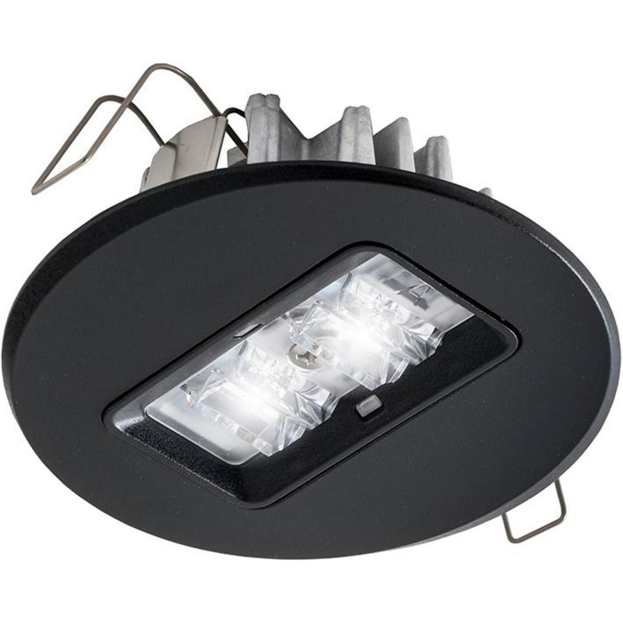 Centraal 2W 220V rond zwart inbouw led armat