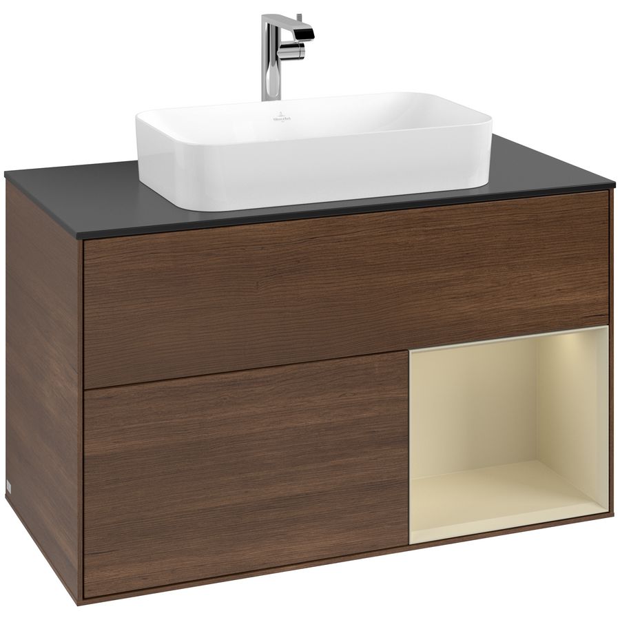 Wastafelonderkast Finion 1000x603x501mm W.Veneer F252HJGN