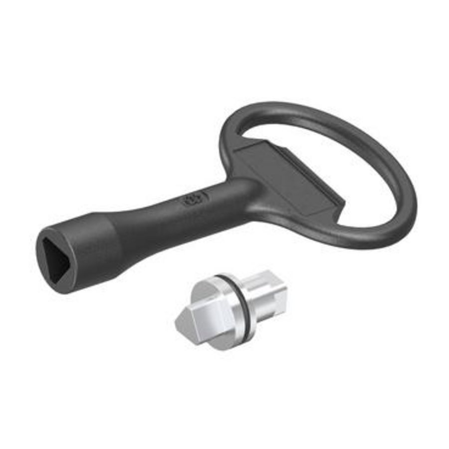 Slot voor Spacial S3X Driehoek Mannelijk 8mm 100% RVS