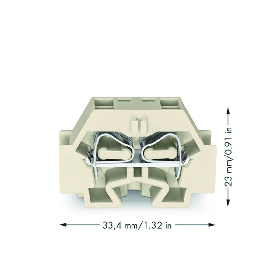 4-draads klem zonder drukknop Ex e II licht 262-230 VVE=50
