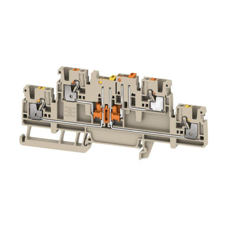 Scheidingsklem terminal d.beige 2.5mm² 16A 400V N VVE=50