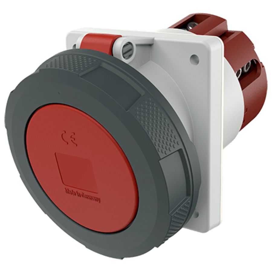 Inbouwwandcontactdooss 125A 5-polig  6H400V IP67 +P