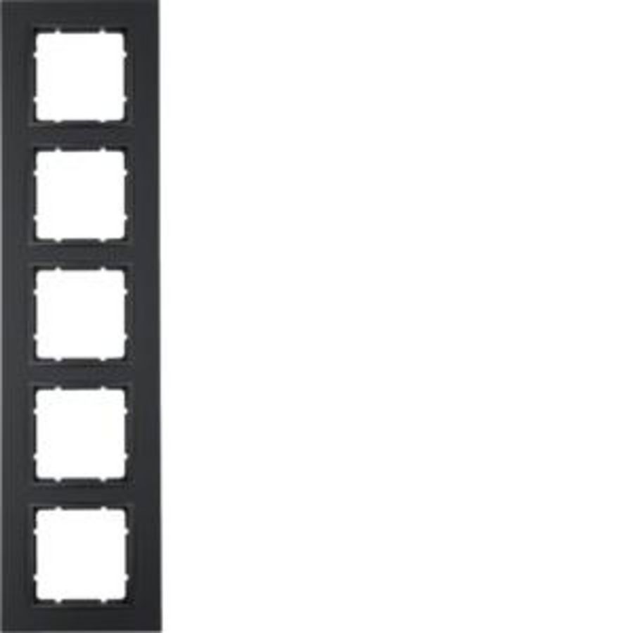 Afdekraam 5-v berker B.7 antraciet mat