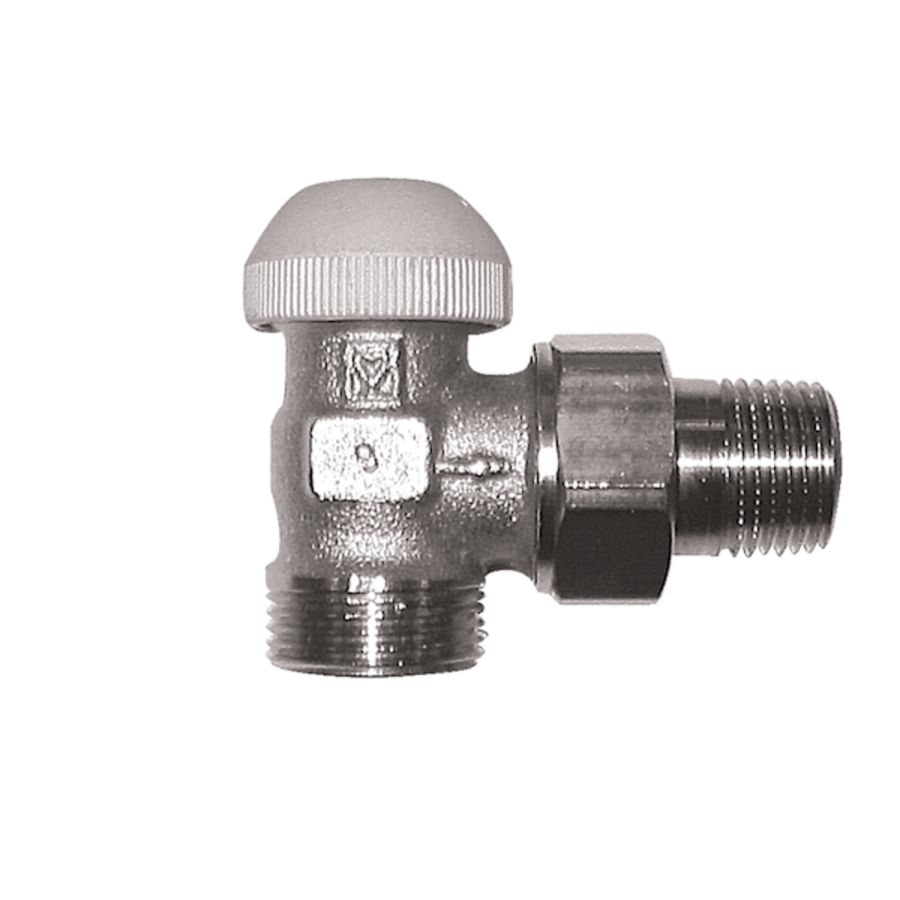 Thermostatische afsluiter TS90 haaks 1/2 bu. G3/4 VVE=20