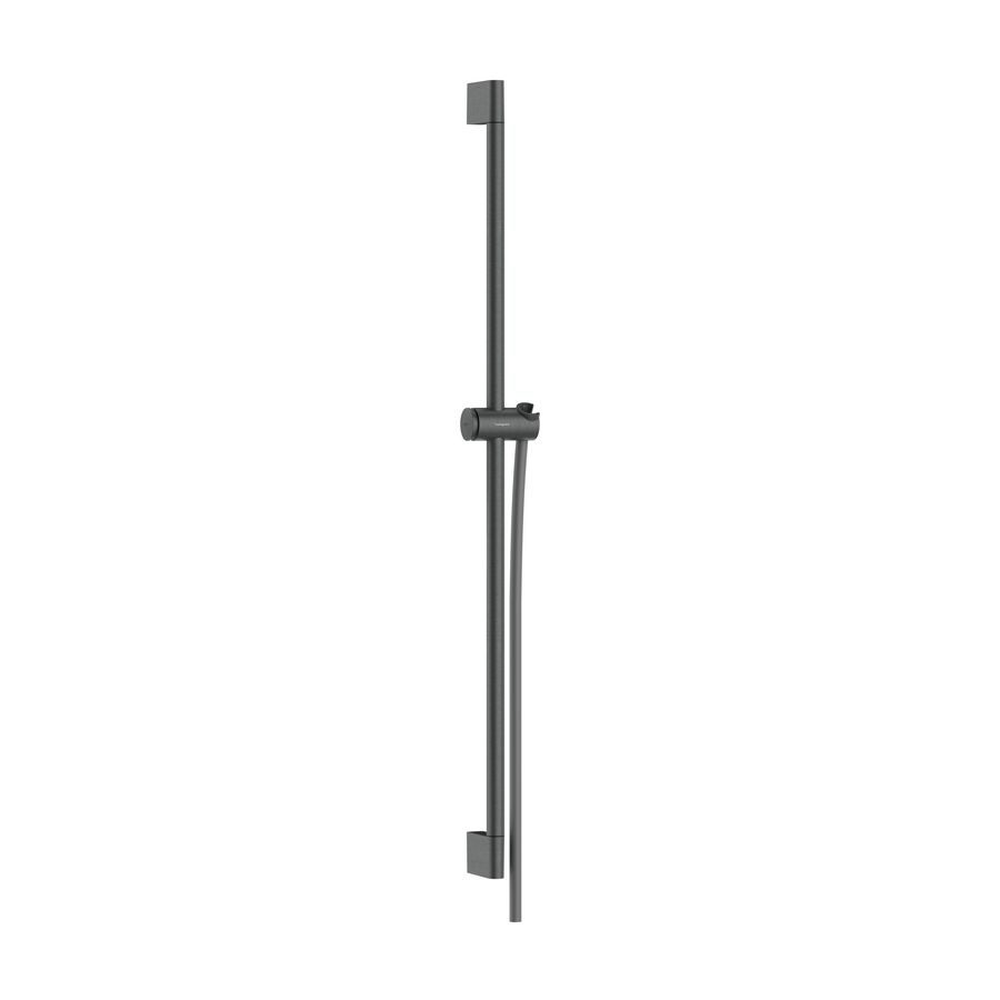Unica Glijstang Pulsify S 90cm met schuifschuif en Isiflex doucheslang 160cm Brushed Black Chrome