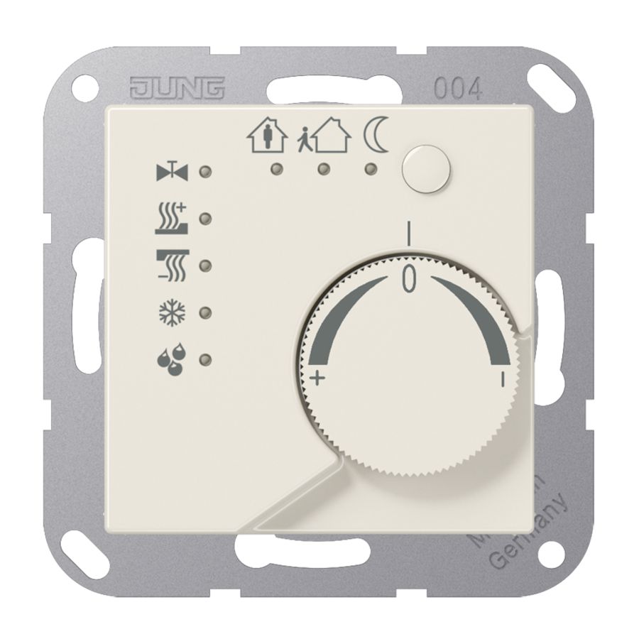 Ruimtethermostaat + 4 bin A/AS wit KNX
